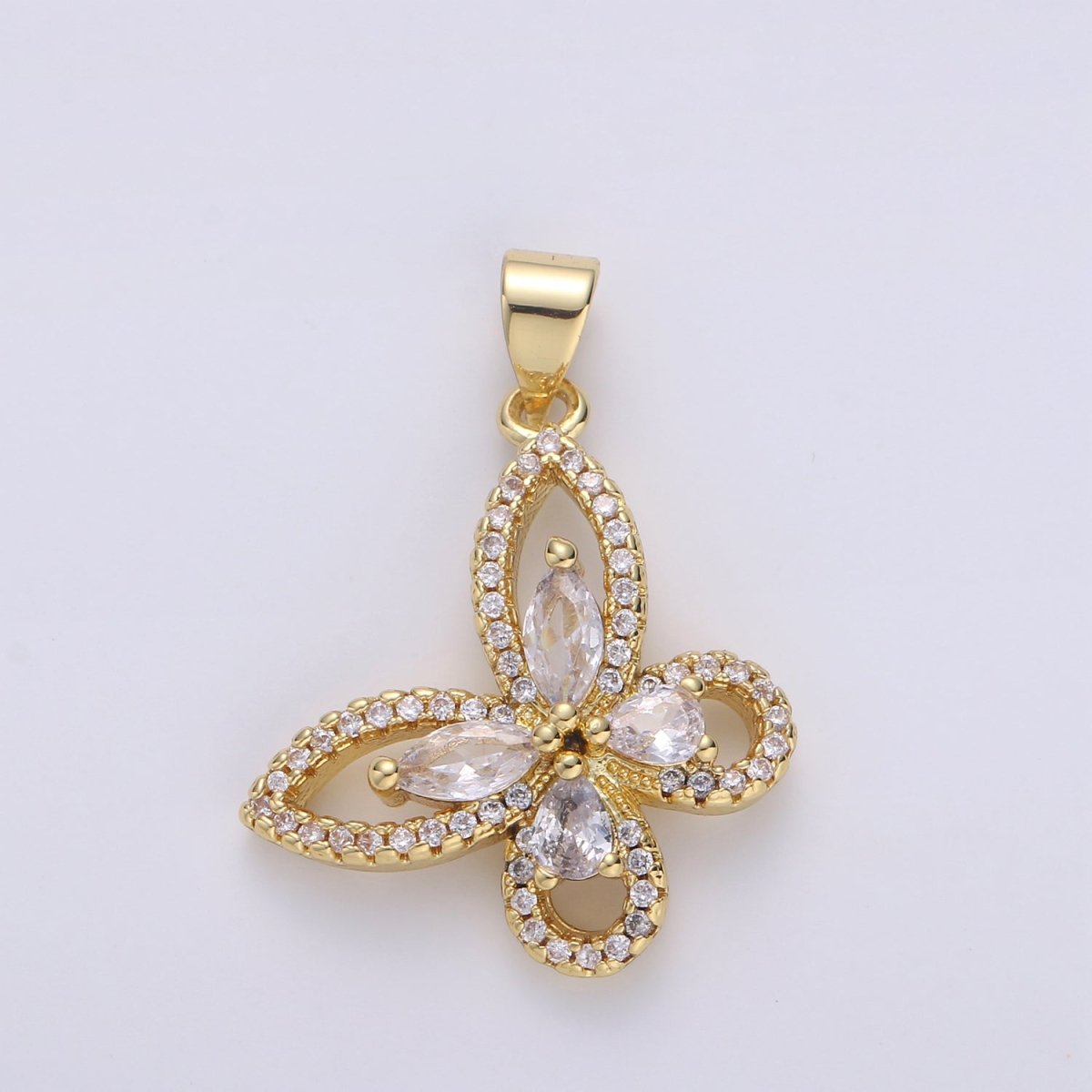 Dainty Gold Filled Butterfly Pendants I-854 - DLUXCA
