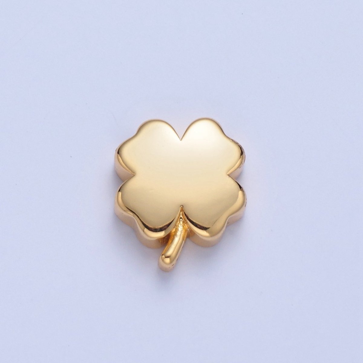 Dainty Gold Filled Clover Bead Spacer for Bracelet W-853 - DLUXCA
