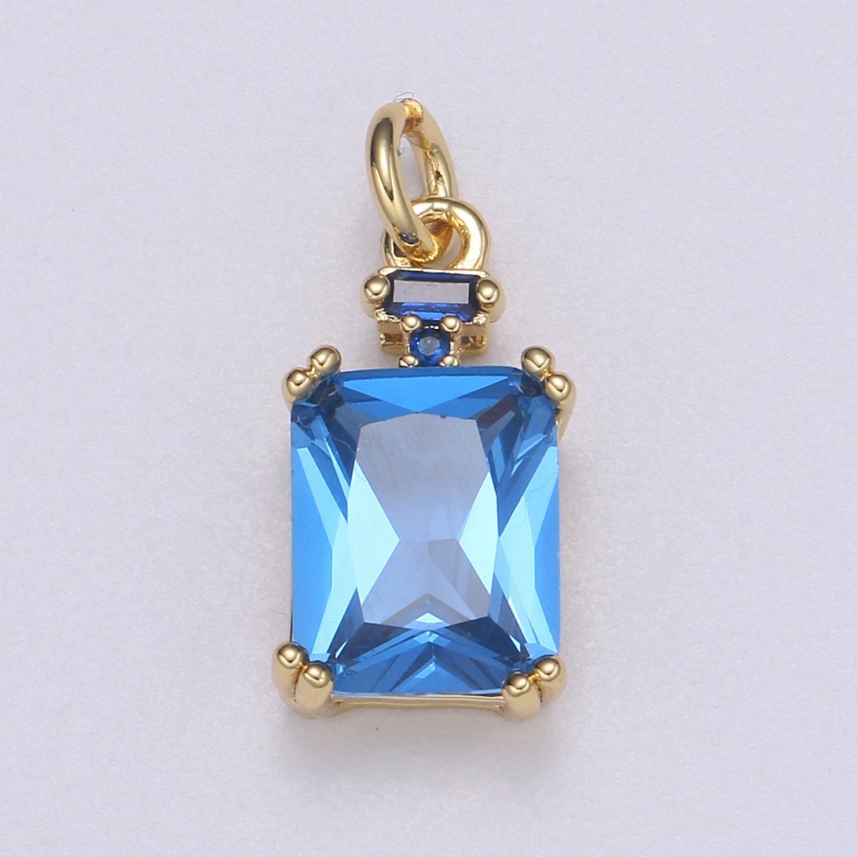 Dainty Gold Filled Crystal Charm  E-247-E-253 M-490