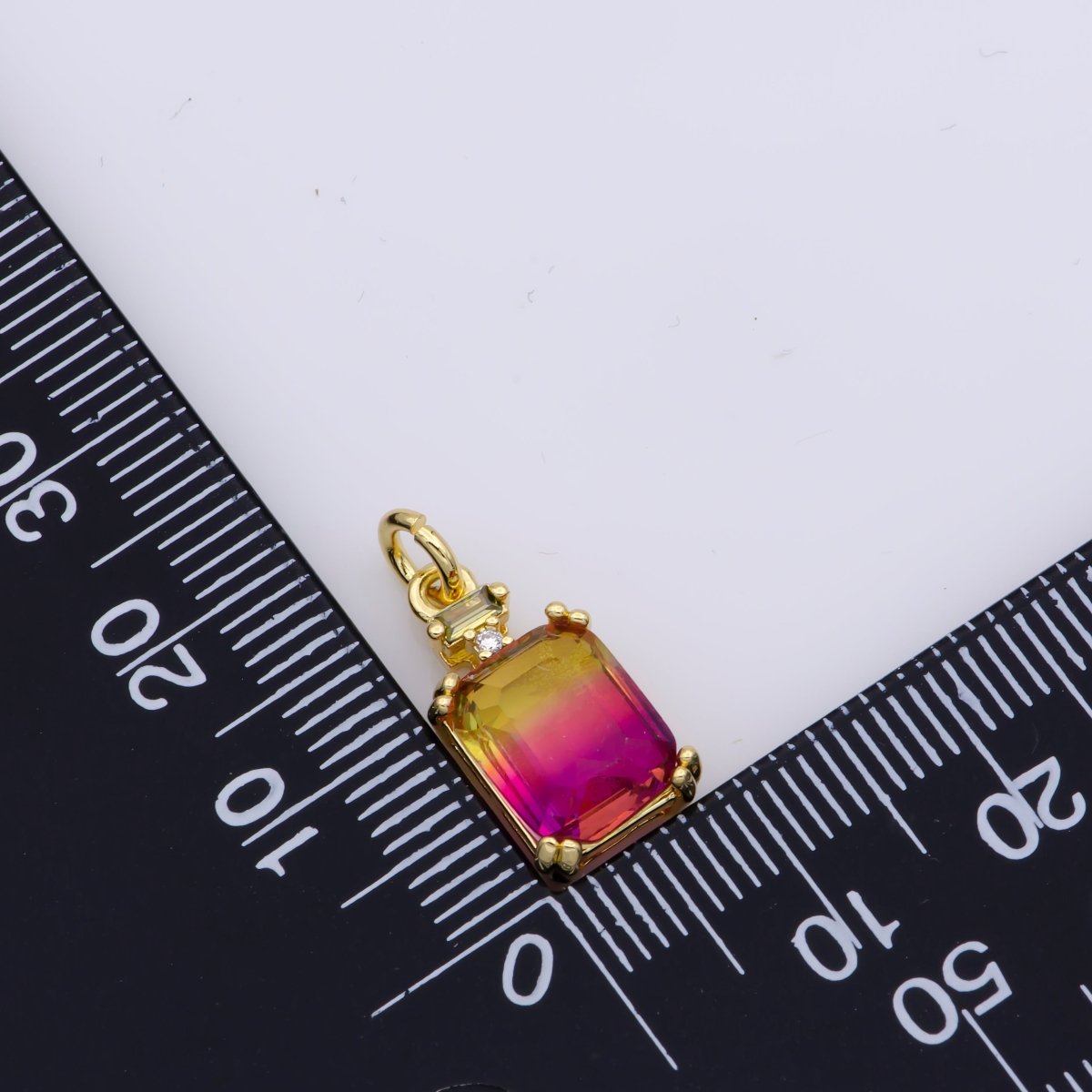 Dainty Gold Filled Crystal Charm  E-247-E-253 M-490