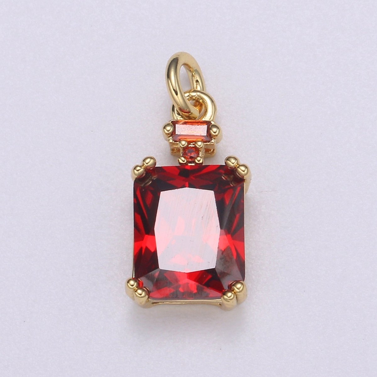 Dainty Gold Filled Crystal Charm  E-247-E-253 M-490