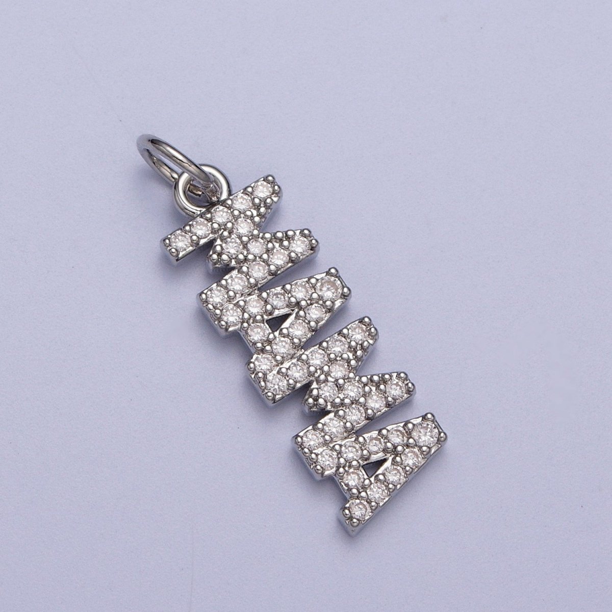 Dainty Gold Filled Cubic Mama Charm Micro Pave Mother Pendant for Bracelet Necklace Earring Supply AC547 AC548