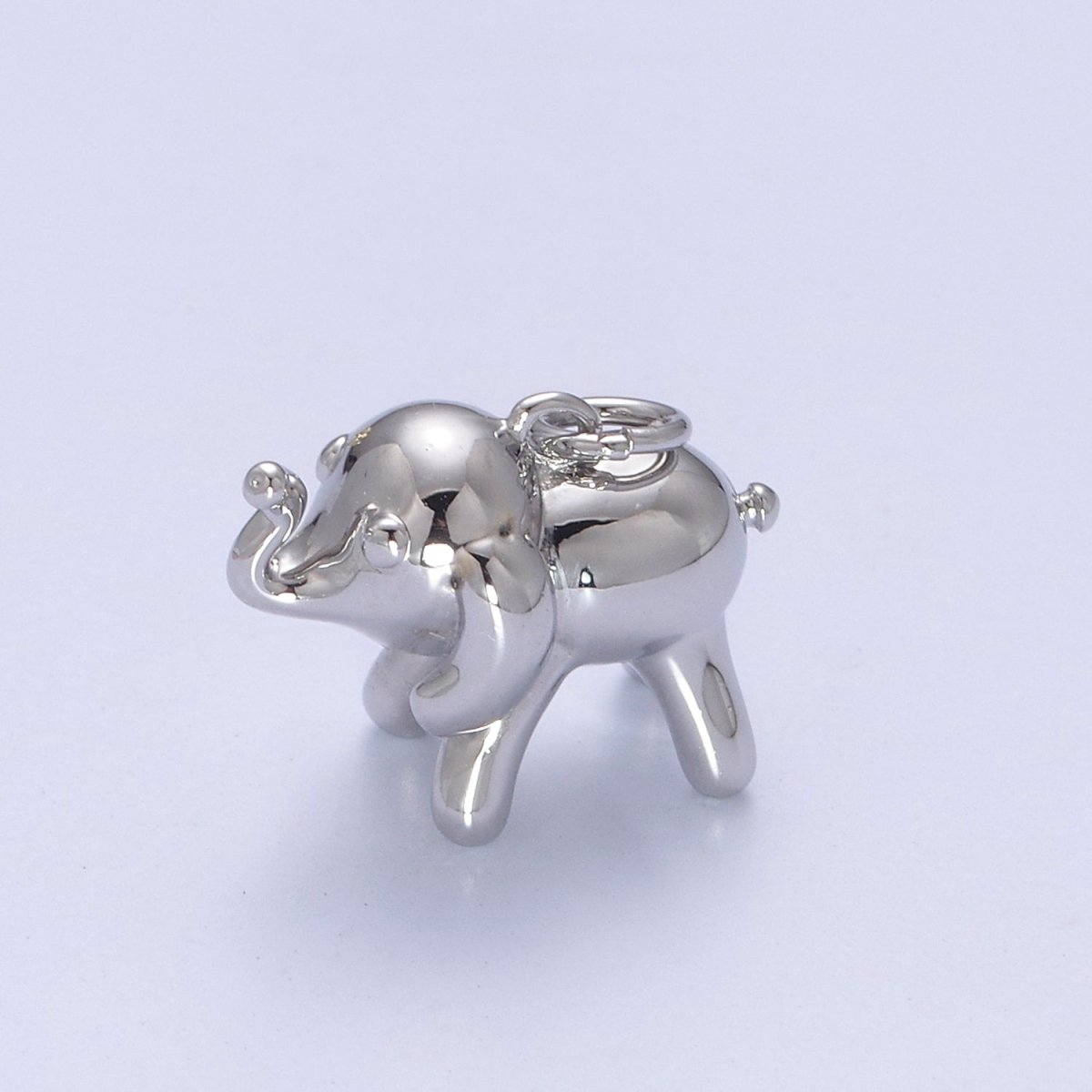 Dainty Gold Filled Elephant Charm Silver Wild Animal Safari Charm N-373