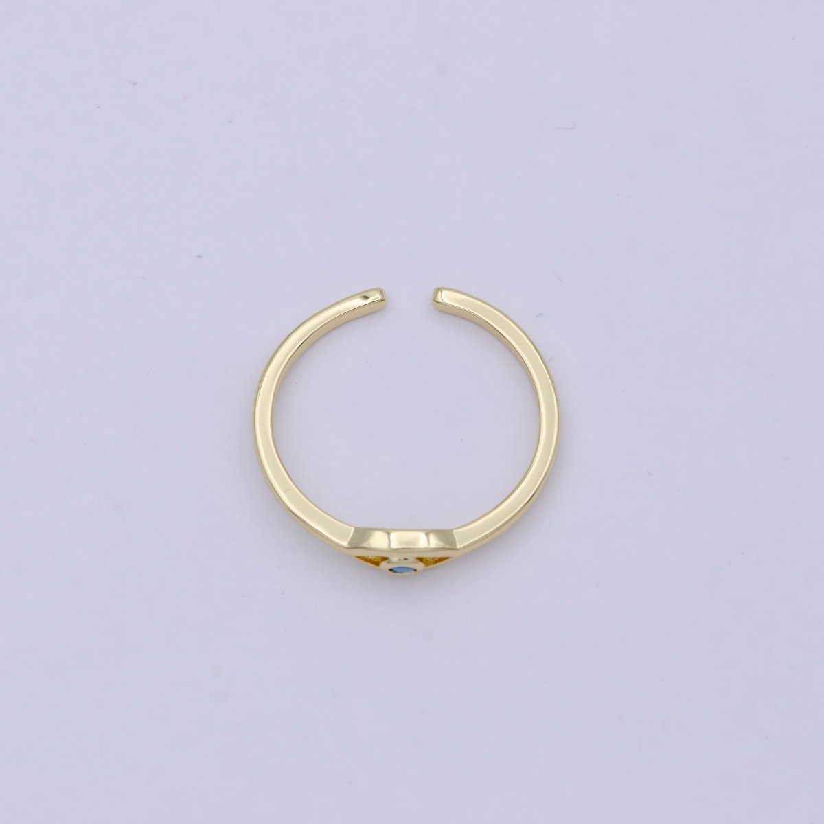 Dainty Gold Filled Evil Eye Ring Open Adjustable Jewelry S-383 ~ S-388