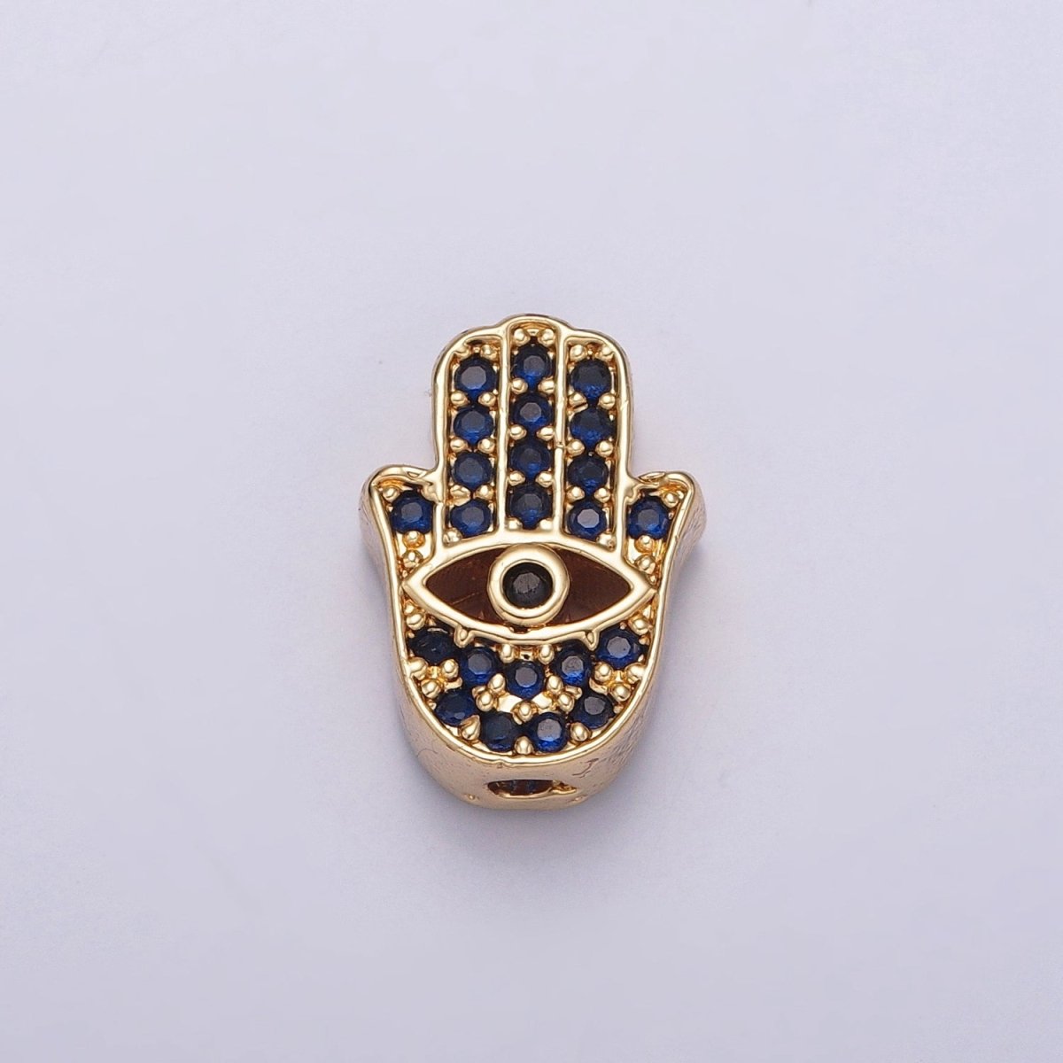 Dainty Gold Filled Hamsa Hand Bead Spacer for Bracelet Component W-908 W-909 W-910 W-911