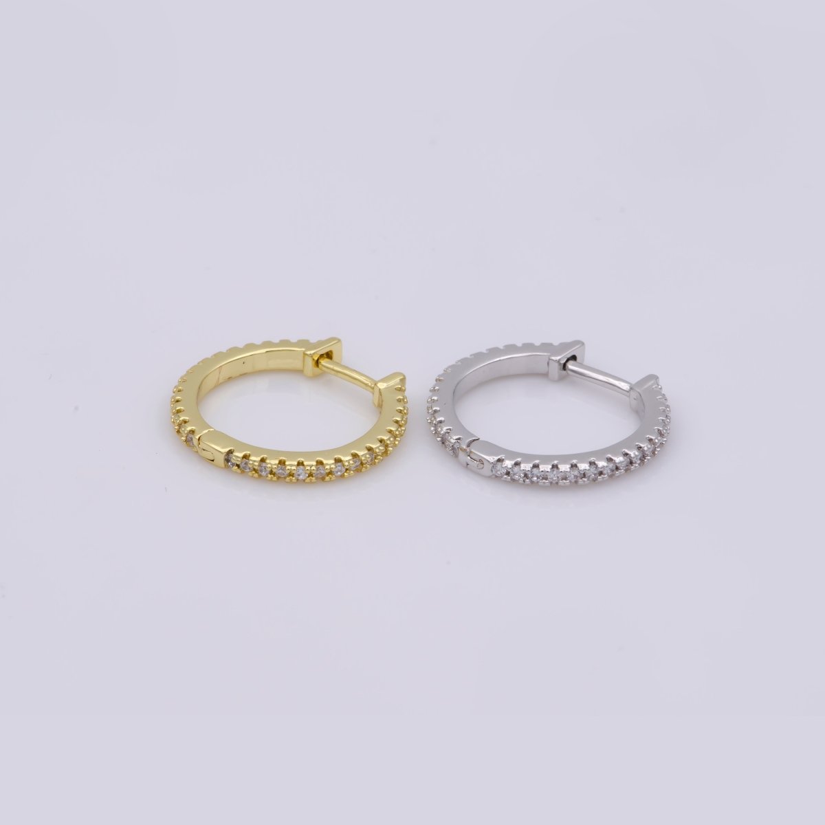 Dainty Gold Filled hoop earrings - huggie hoops earrings - Cubic hoop earrings - Dainty hoops - Tiny hoops - Thin hoops - Minimalist earring P-047 Q-222 Q-223