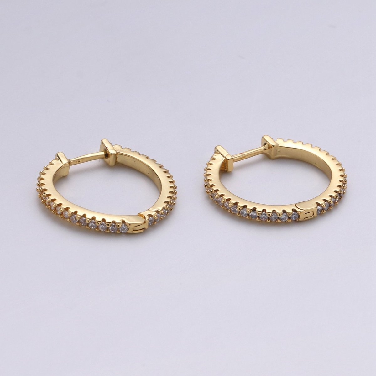Dainty Gold Filled hoop earrings - huggie hoops earrings - Cubic hoop earrings - Dainty hoops - Tiny hoops - Thin hoops - Minimalist earring P-047 Q-222 Q-223