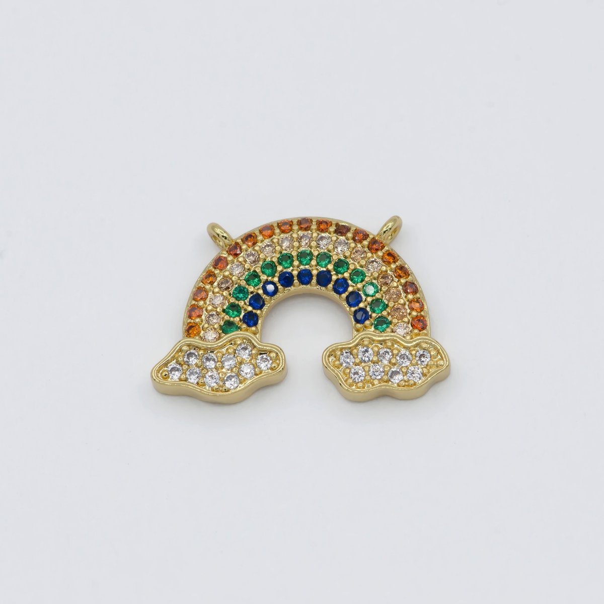 Dainty Gold Filled Little Rainbow Connectors F-828 - DLUXCA