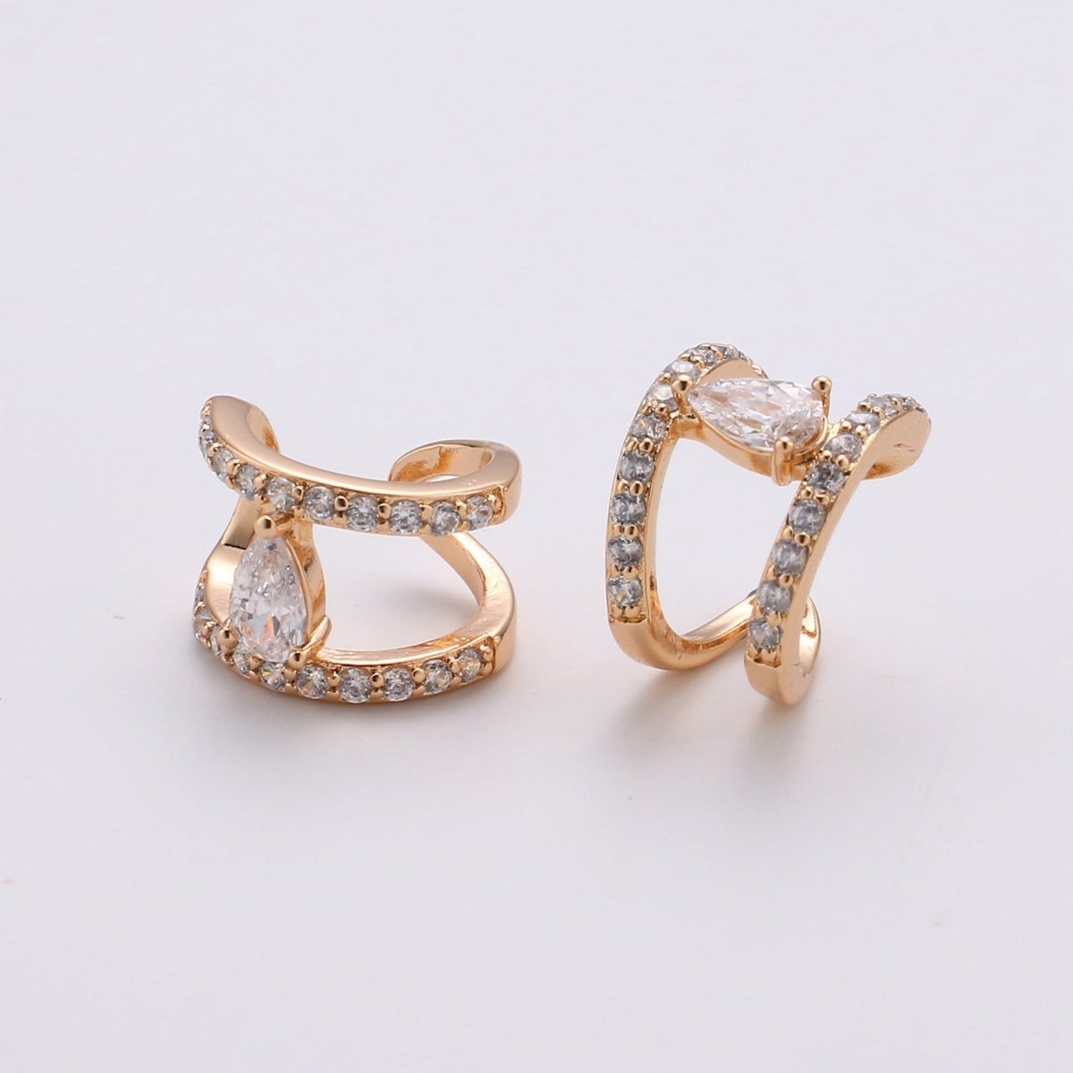 Dainty Gold Filled Minimalist Earcuffs - AI-091 - DLUXCA