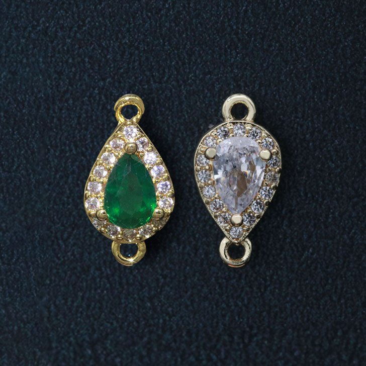 Dainty Gold Filled Stone Connectors  F-837 F-843