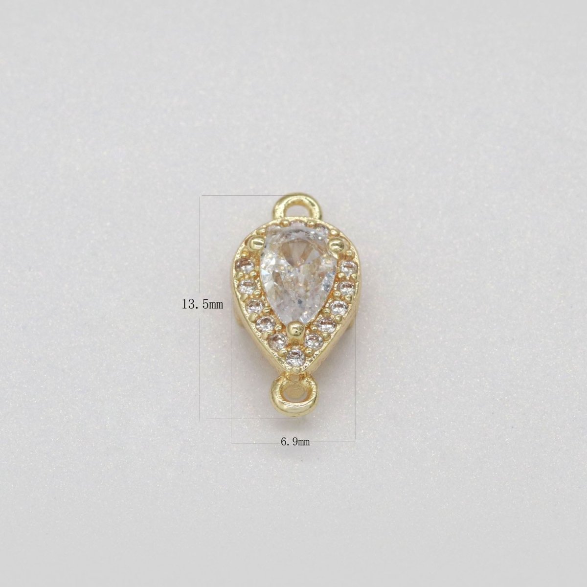 Dainty Gold Filled Stone Connectors  F-837 F-843