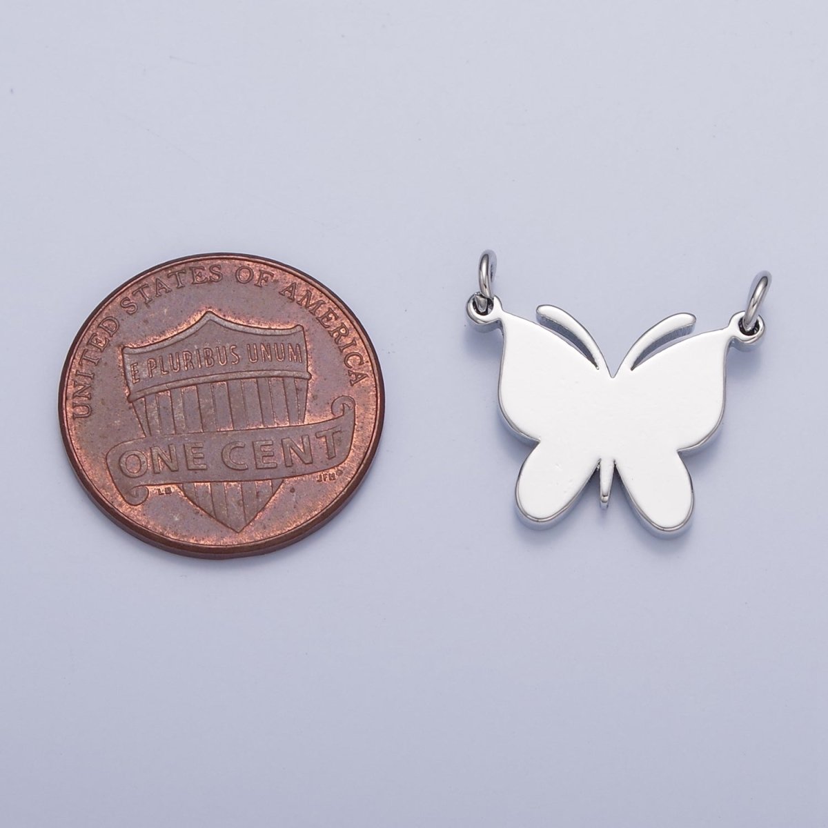 Dainty Gold Flat Butterfly Charm Connector Pendant for Necklace Bracelet 14K or 24K Gold Filled G-927 G-928 G-929