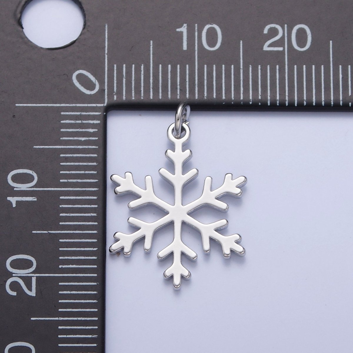 Dainty Gold Flat Snow Pendant Snowflake Charm for Necklace Bracelet Earring 14K or 24K Gold Filled W-155 W-156 W-285