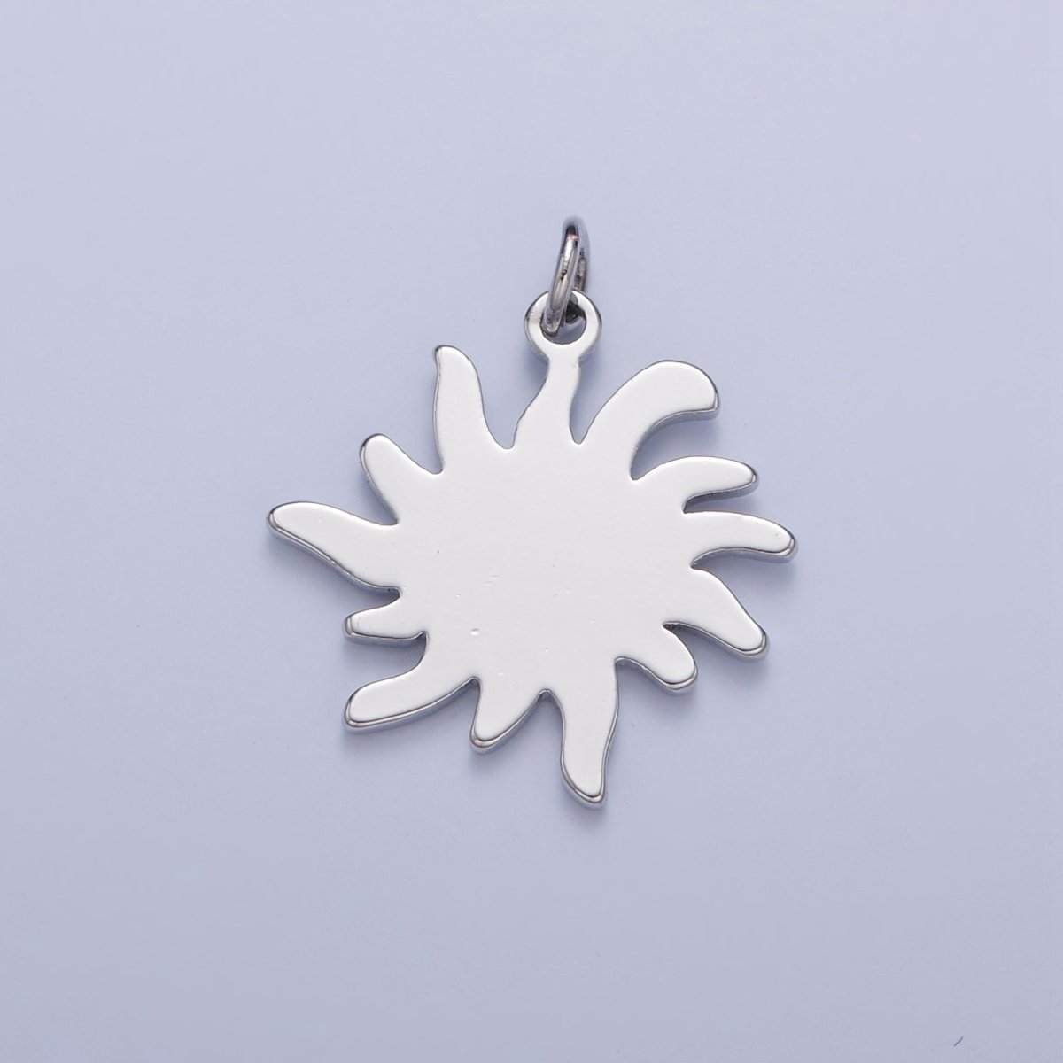 Dainty Gold Flat SUN Pendant Only Charm for Necklace Bracelet Earring 14K or 24K Gold Filled W-256~W-258