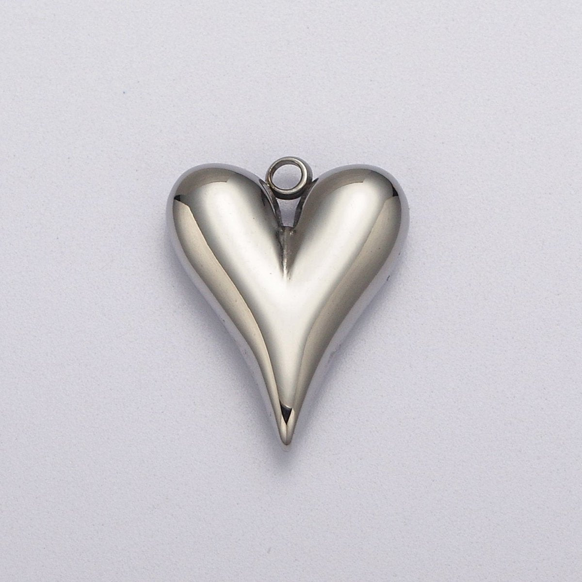 Dainty Gold Heart Charm, Earring Charm, Heart Necklace Pendant, Bracelet Charm Stainless Steel Finding E-749
