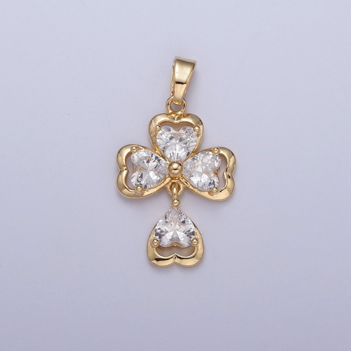 Dainty Gold Heart Cross Necklace Pendant Religious Charm Minimalist Jewelry Pendant X-348 X-349