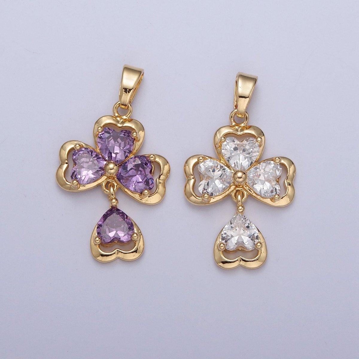 Dainty Gold Heart Cross Necklace Pendant Religious Charm Minimalist Jewelry Pendant X-348 X-349