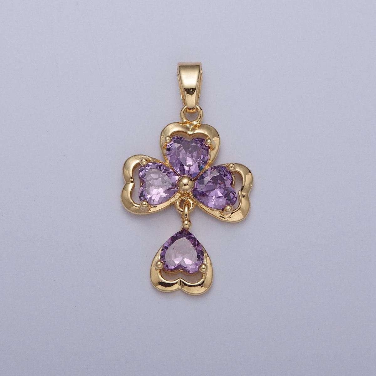 Dainty Gold Heart Cross Necklace Pendant Religious Charm Minimalist Jewelry Pendant X-348 X-349