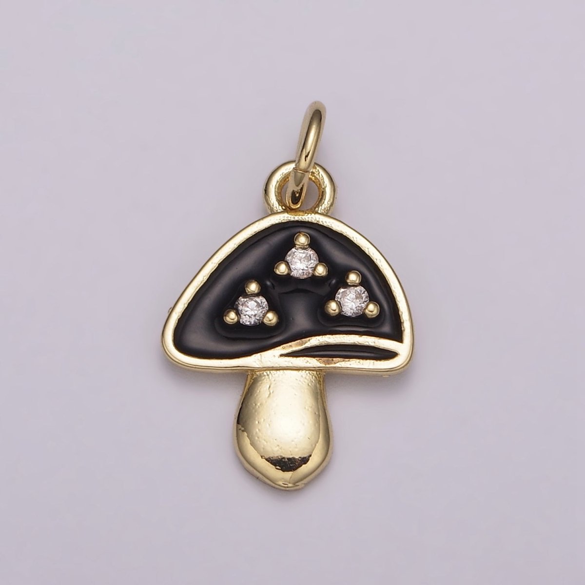 Dainty Gold Mushroom Charms, Enamel Magic Mushroom Pendant for Necklace Bracelet Earring Fantasy Jewelry for add on charm E-619-E-623