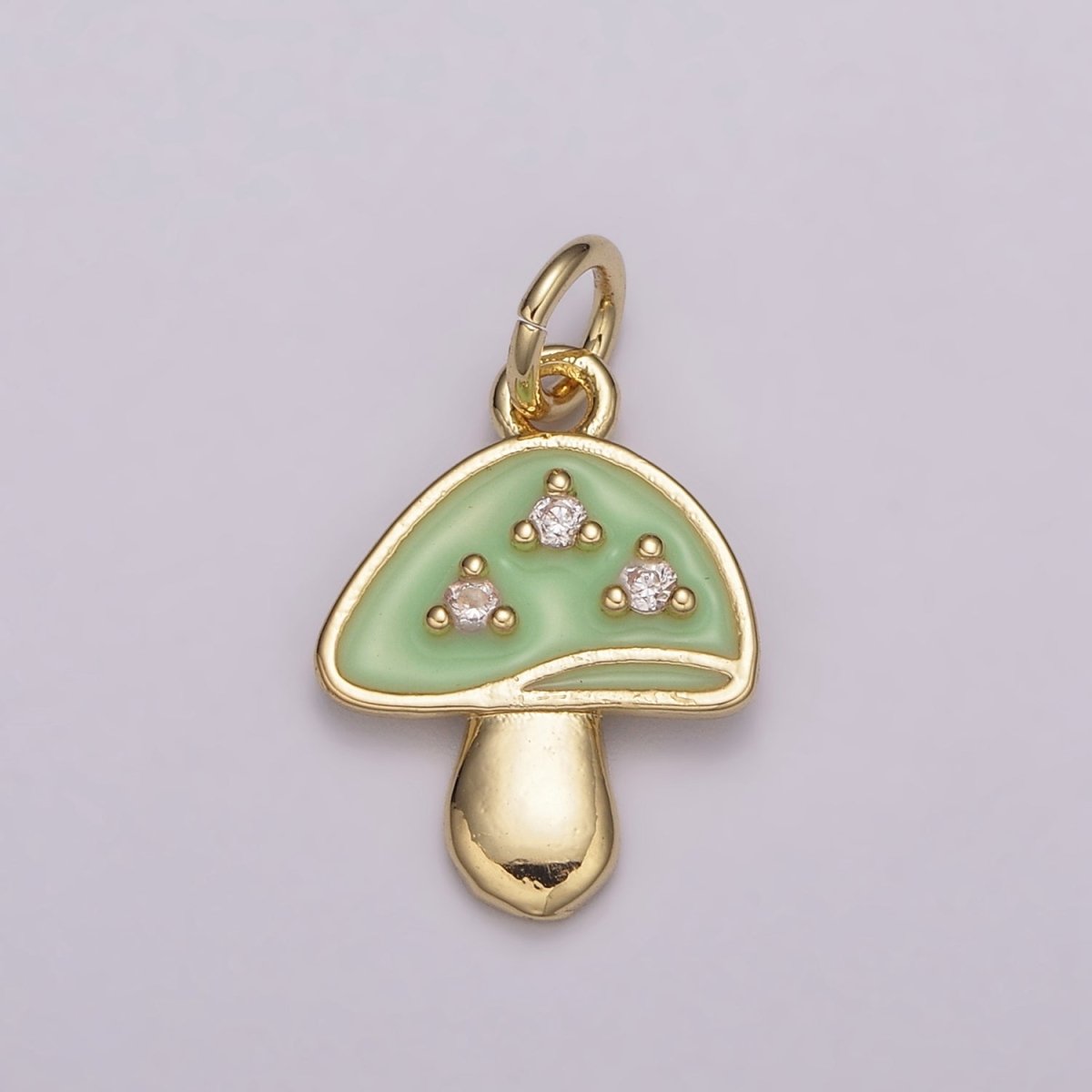 Dainty Gold Mushroom Charms, Enamel Magic Mushroom Pendant for Necklace Bracelet Earring Fantasy Jewelry for add on charm E-619-E-623