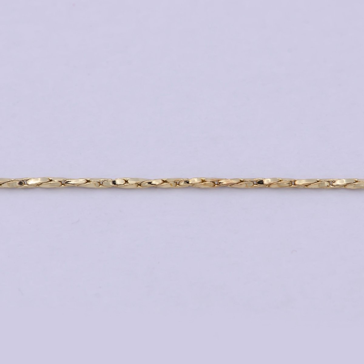 Dainty Gold Rope Chain Necklace 17.7 inch for Woman Jewelry Making Supply | WA-807 Clearance Pricing - DLUXCA