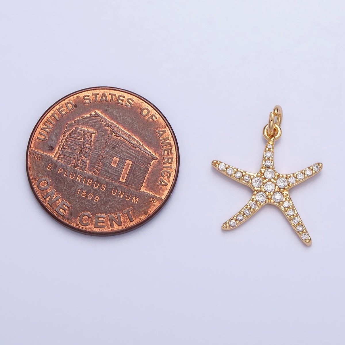 Dainty Gold Silver Starfish Charms Star Fish Animal Under The Sea Jewelry AC749 AC750