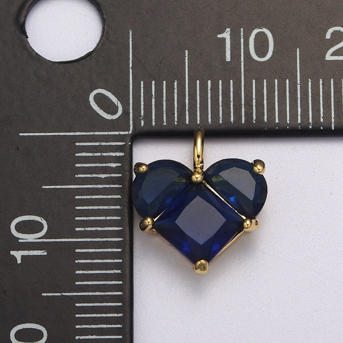 Dainty Heart Charm CZ Heart Pendant for Necklace Bracelet Earrings Charm, Dainty Charm Gold Plated Lead Nickel Free  J-485  J-603  J-703  J-705 J-706 J-707 J-716