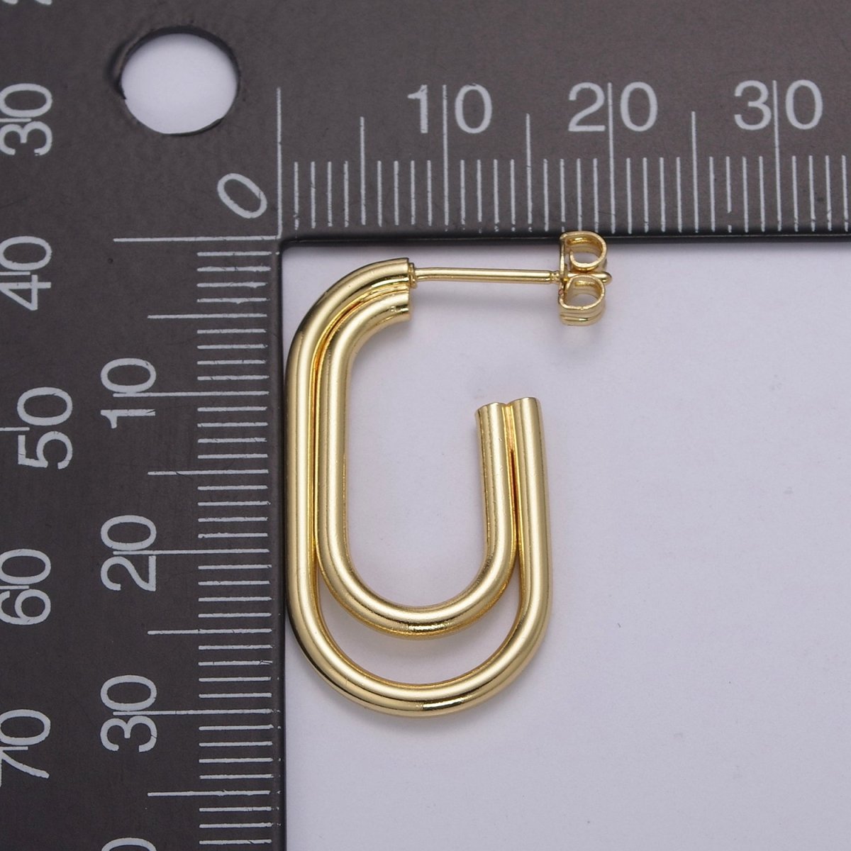 Dainty Hoop Earring Oval Hoop Earring for Everyday Wear Jewelry T-256