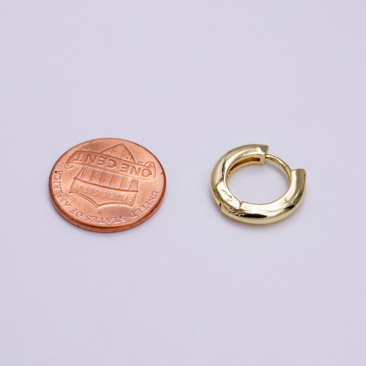 Dainty Hoop earrings 14k Gold Filled Hoop Earring 15mm Huggie Earring for Everyday Wear Hypoallergenic Jewelry Q-225 Q-226 T-278