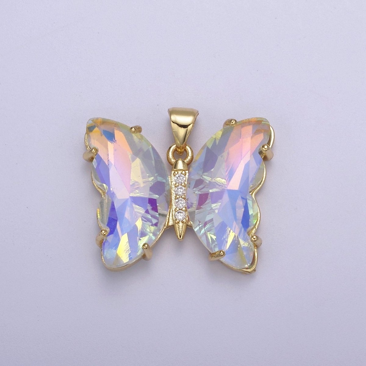 Dainty Mariposa Butterfly Charm Butterfly Charm Glass Pendant for Necklace Earring Bracelet Component in 14k Gold Filled Tarnish Free H-844 H-845 H-847 H-861