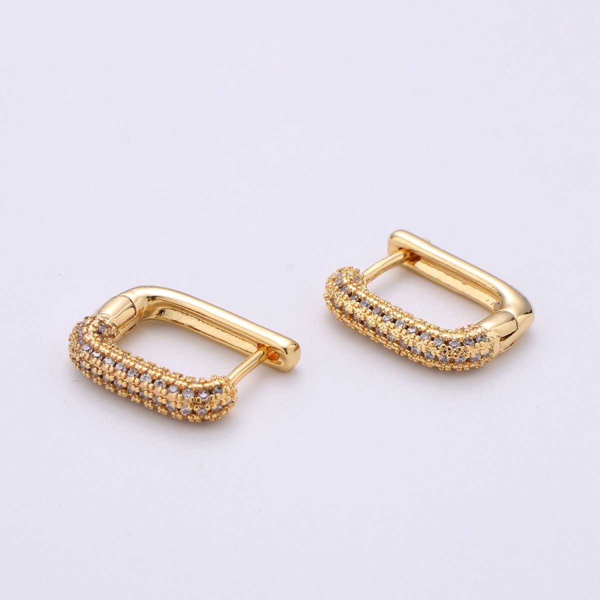 Dainty Mini Ear Huggie Hoop Earrings, GOLD SILVER micro pave cz cartilage hoops for everyday wear earring for girl Geometric Jewelry K-396