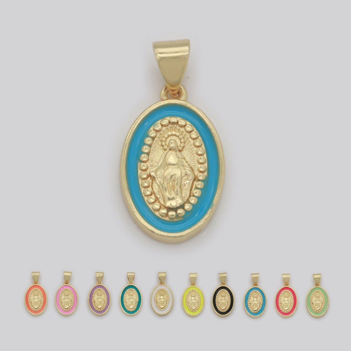 Dainty Miraculous Lady Charm gold medallion Charm, gold filled Virgin Mary religious medal Saint Pendant Religious Coin Catholic Enamel Jewelry N-1373 N-1374 N-1375 N-1376 N-1377 N-1378 N-1379 N-1380 N-1381 N-1382