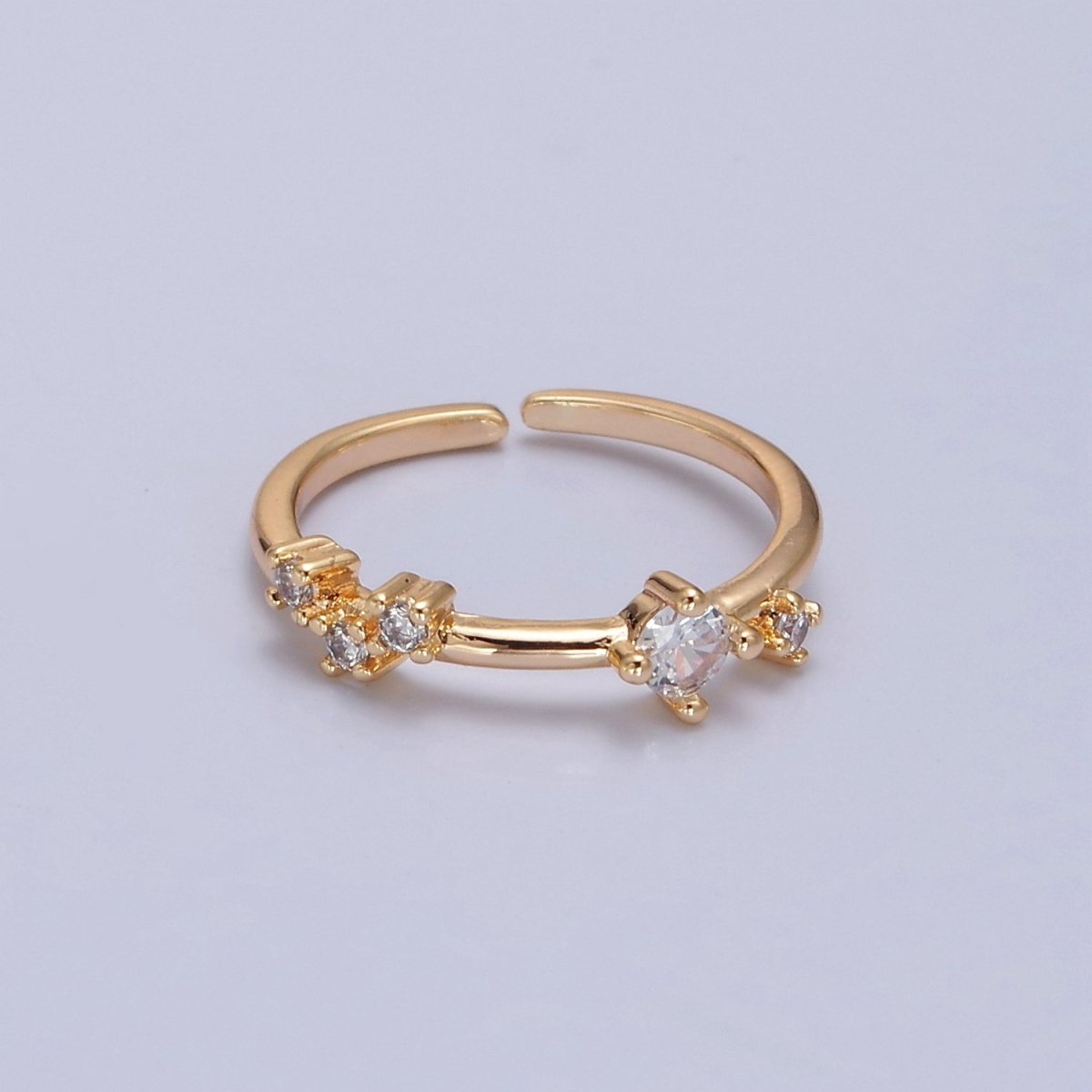 Dainty Multi-Stone Ring • Gold Band Cz Birthstone Ring O-2152~ O-2157