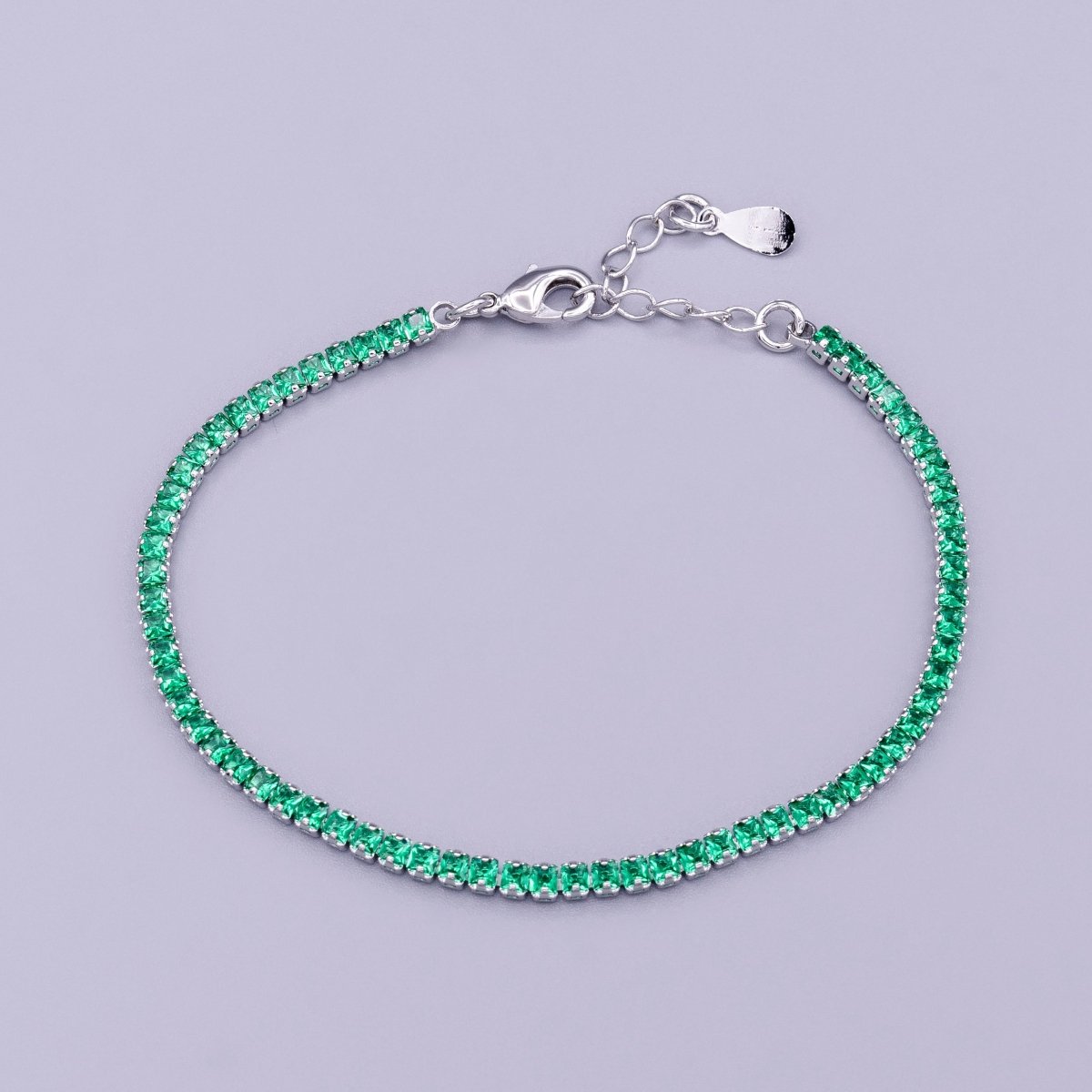 Dainty PEACH, YELLOW, RED Diamond Tennis Bracelet Gold CZ Tennis Bracelet Cubic Zirconia Diamond Bracelet Adjustable | WA-890 WA-891 WA-892 Clearance Pricing