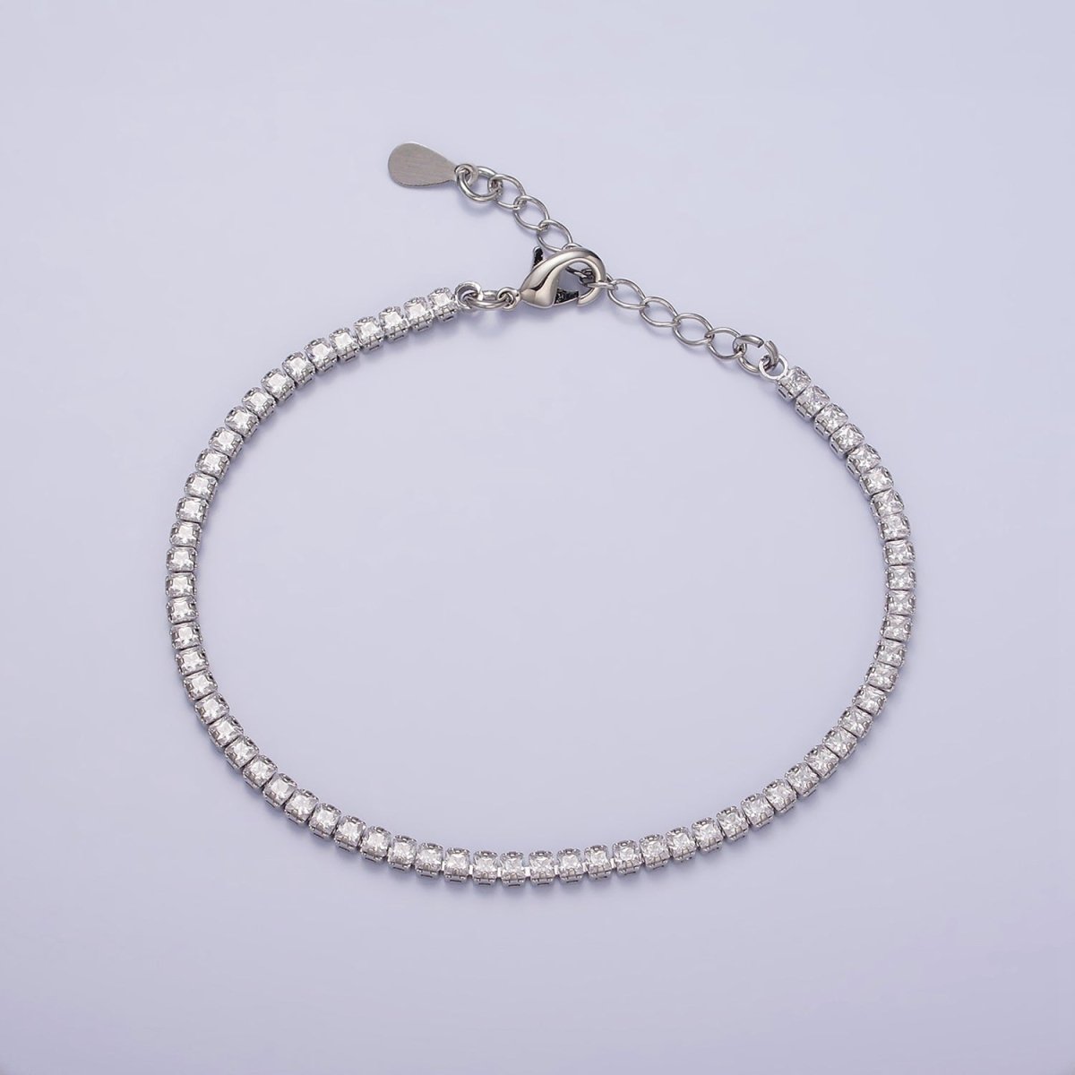 Dainty PEACH, YELLOW, RED Diamond Tennis Bracelet Gold CZ Tennis Bracelet Cubic Zirconia Diamond Bracelet Adjustable | WA-890 WA-891 WA-892 Clearance Pricing