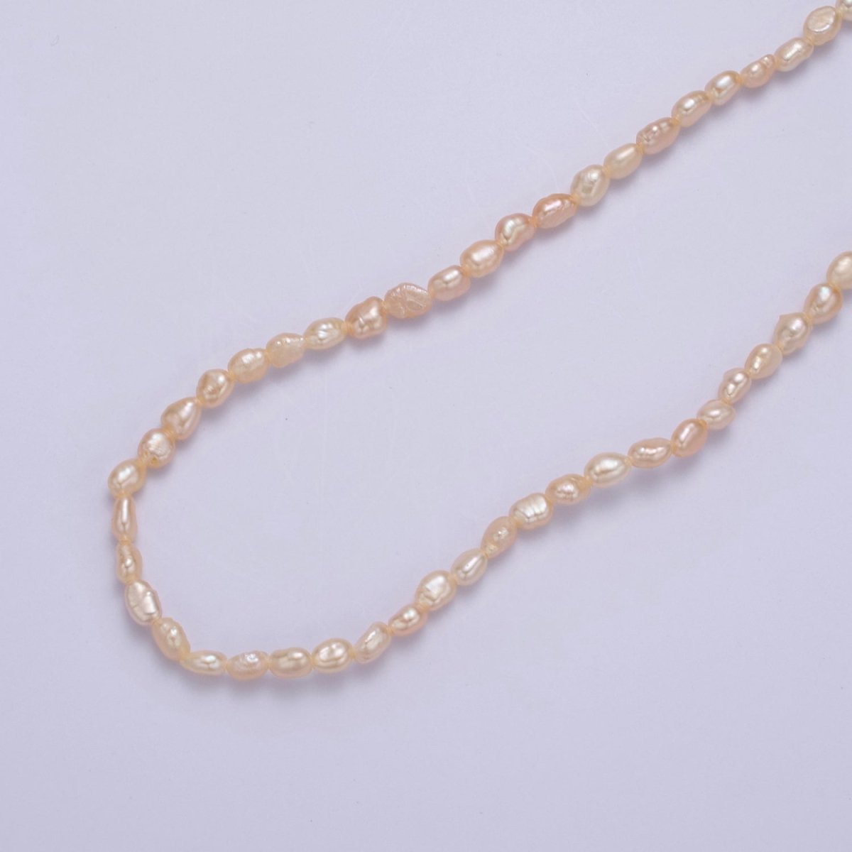 Dainty Pearl Choker Necklace - Blush Pink Bridal Wedding Jewelry - Bridesmaid Jewelry - Fresh Water Pearl Jewelry | WA-705 Clearance Pricing