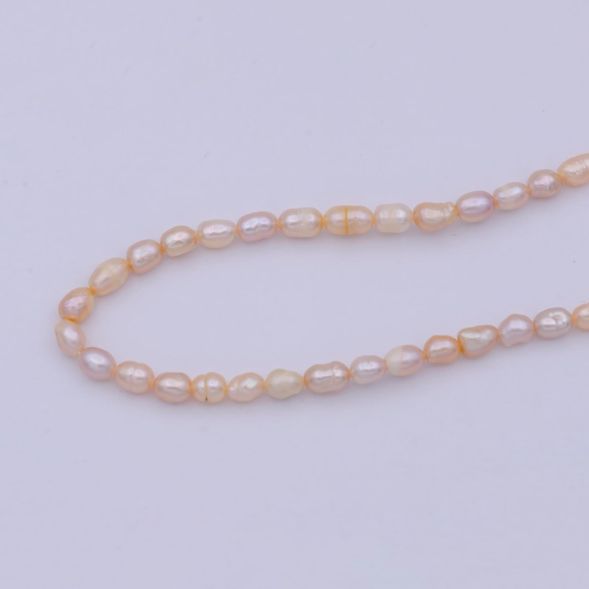 Dainty Pearl Necklace - Blush Peach Pink Bridal Wedding Jewelry - Bridesmaid Jewelry - Fresh Water Pearl Jewelry | WA-669 Clearance Pricing