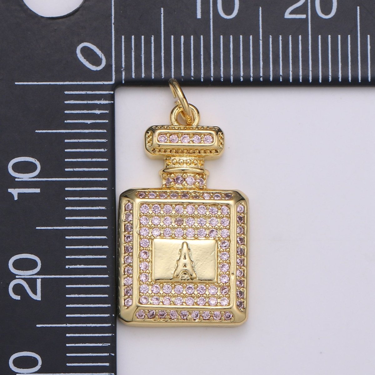 Dainty perfume Bottle Charm, Micro Pave Bottle Charm for Necklace Bracelet Earring Component Jewelry Making Supply D-827 D-828