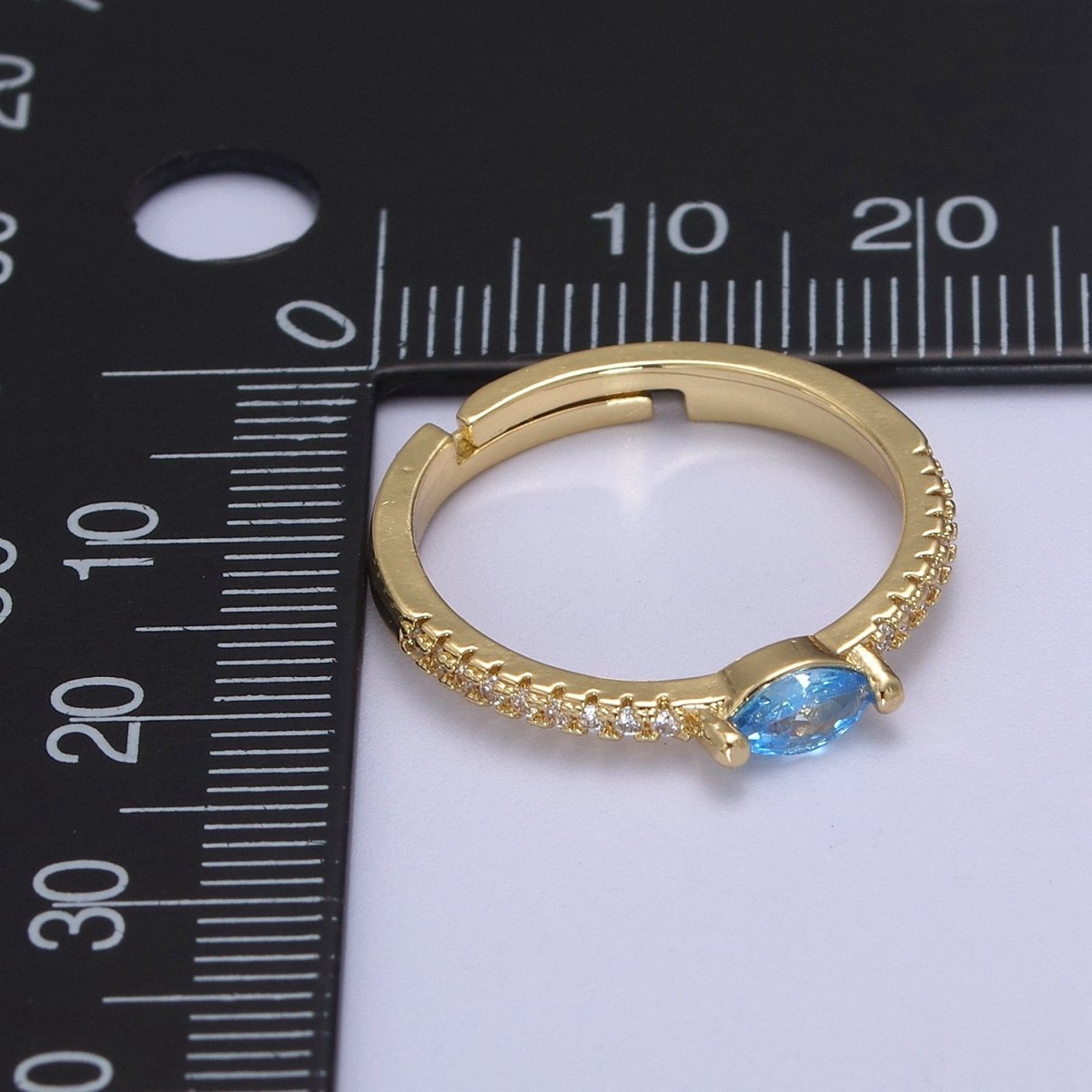 Dainty Ring, Gold Minimalist Ring, Stacking Ring, Green Purple Aqua CZ Diamond Gold Thin Ring, Gift for Her U-365, U-367