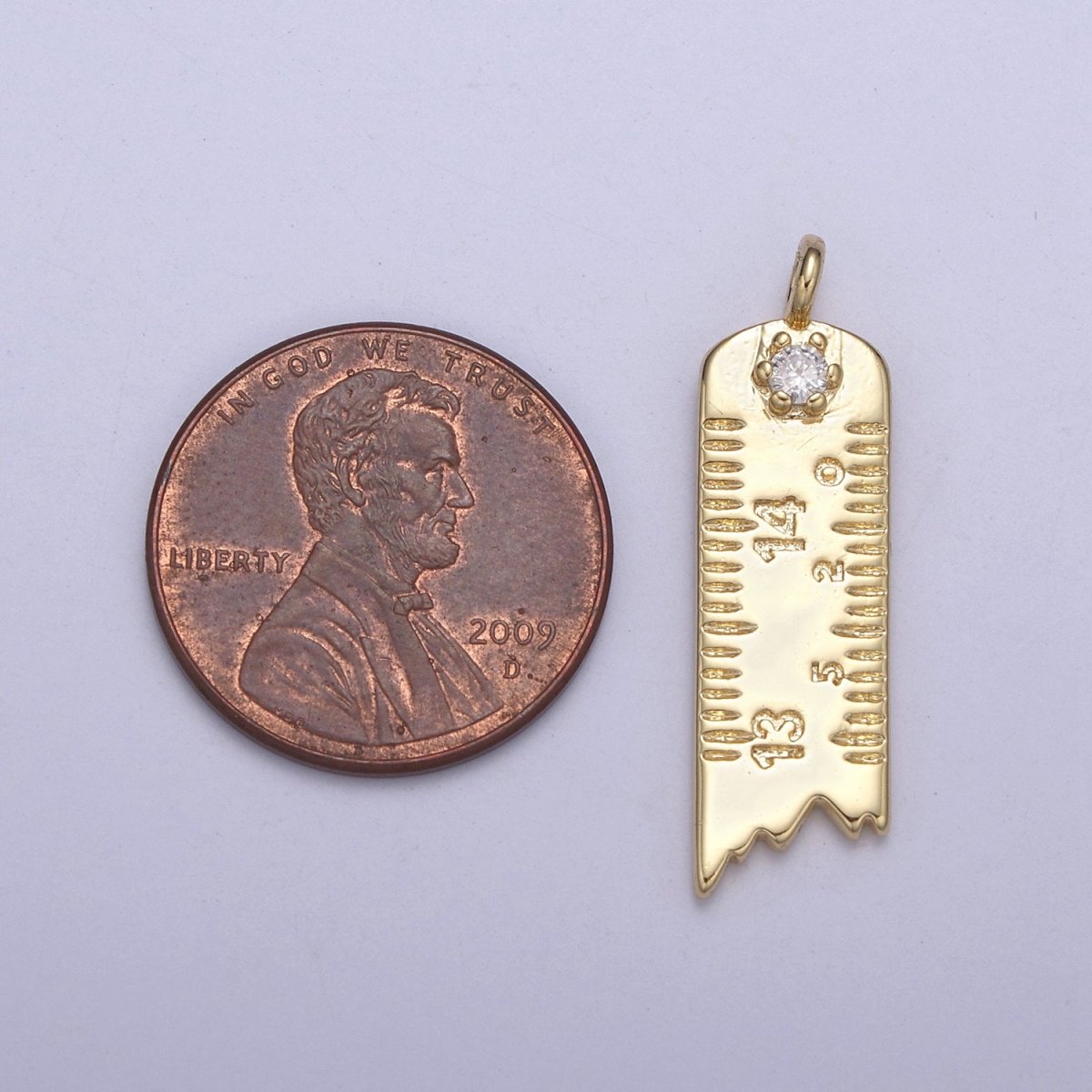 Dainty Ruler Charm Gold / Silver Ruler Pendant for Necklace Bracelet Earring Component N-369 N-370