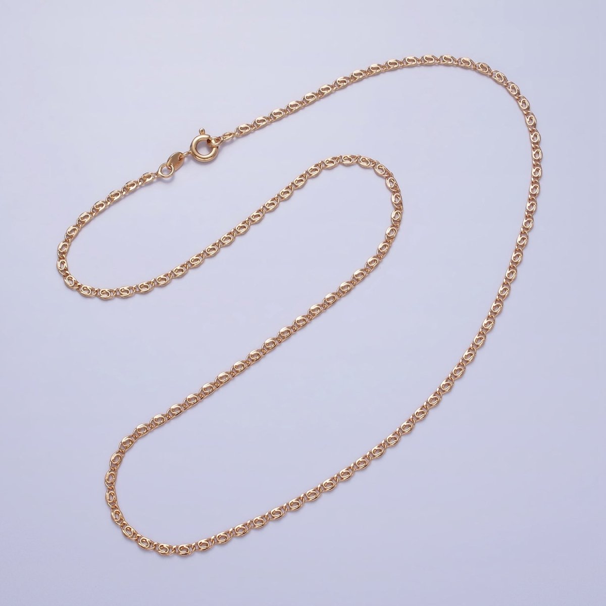 Dainty Scroll Chain Necklace 17.75 inch, 19.6 inch Long Ready to Wear Necklace in 18k Gold Filled | WA-1680 WA-1681 WA-1682 WA-1683 Clearance Pricing