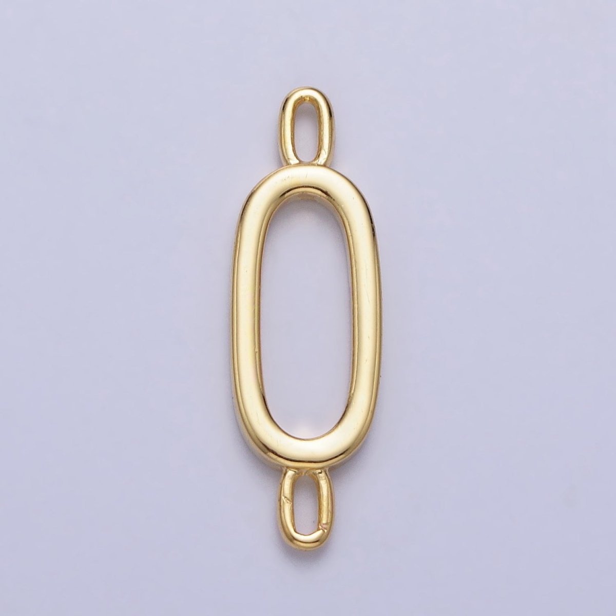 Dainty Sideway Initial Charm Connector Gold Letter Dainty Name Necklace Link Connector for Personalized Jewelry A-364-A-376