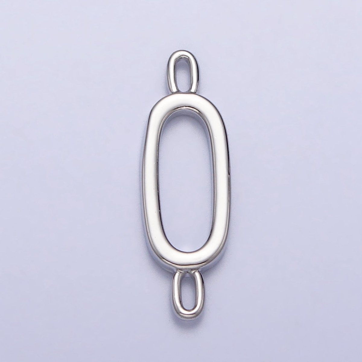 Dainty Sideway Initial Charm Connector Silver Letter Dainty Name Necklace Link Connector for Personalized Jewelry Supply Bracelet Necklace A-377-A-389