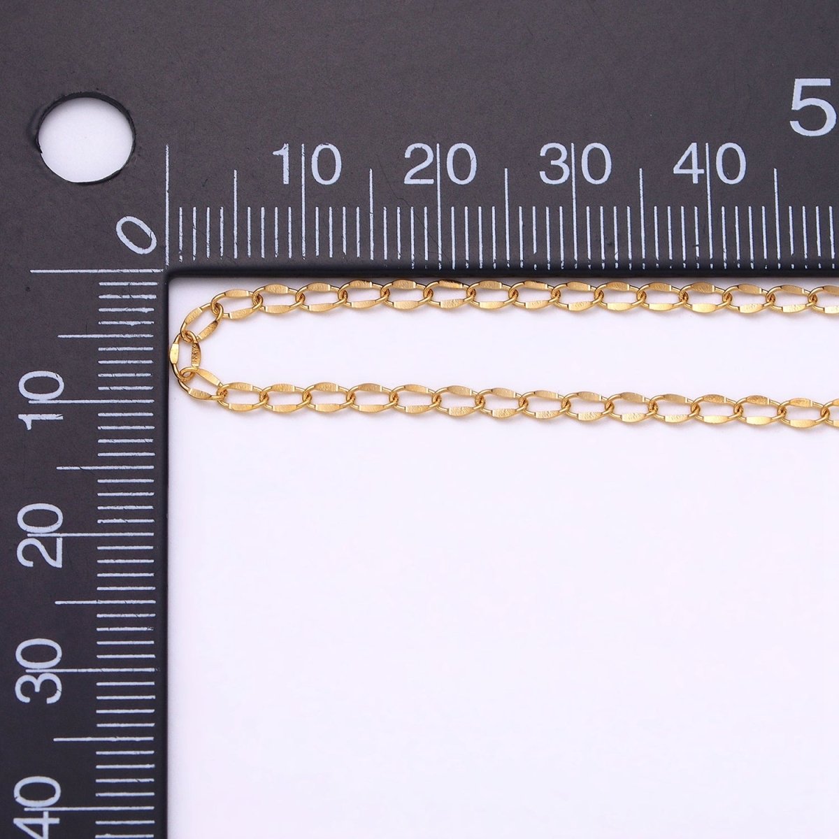 Dainty Silver Cable Chain 2.1mm Unfinished chain by Yard Unique Cable Link Chain | ROLL-1326 Clearance Pricing