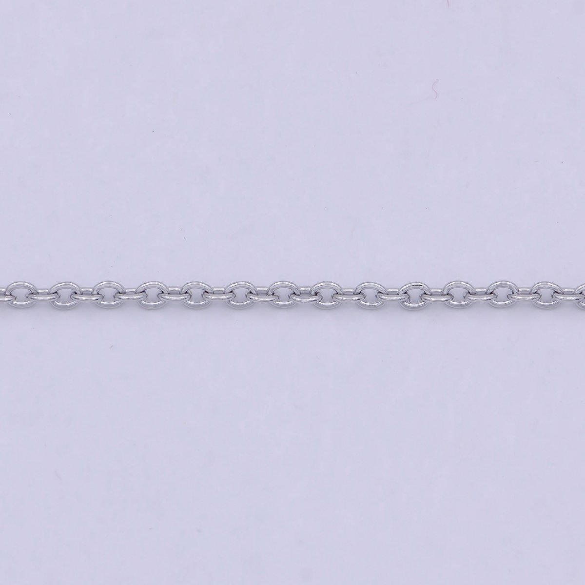 Dainty silver chain finished chain everyday chain, simple silver chain ready to wear 18.5 INCH | WA-794 Clearance Pricing - DLUXCA