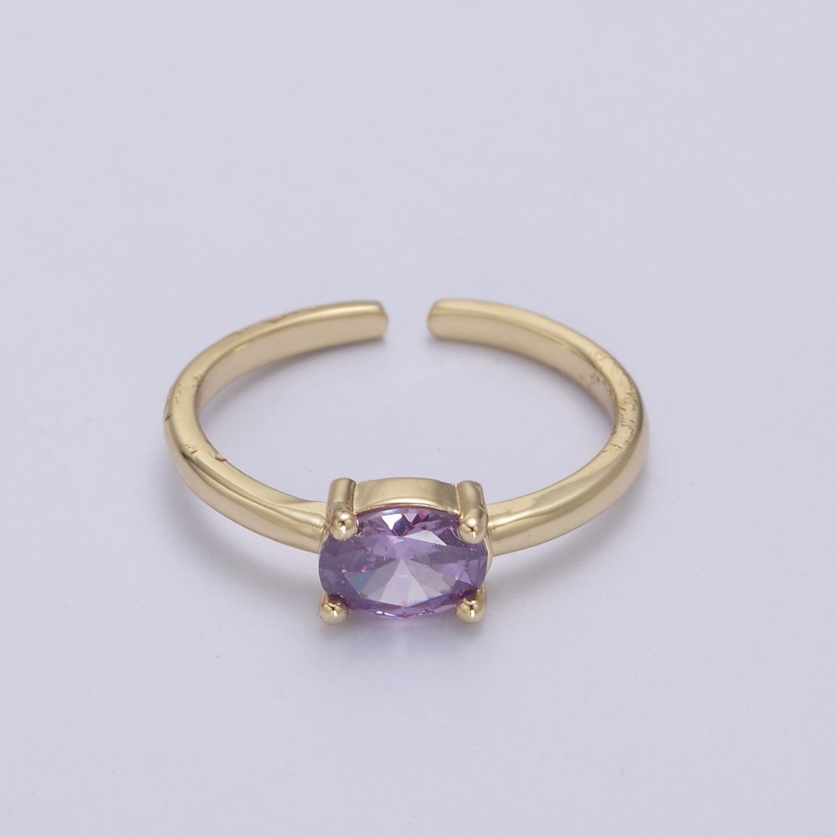 Dainty Solitaire cz Ring For Minimalist Jewelry U-269 ~ U-274