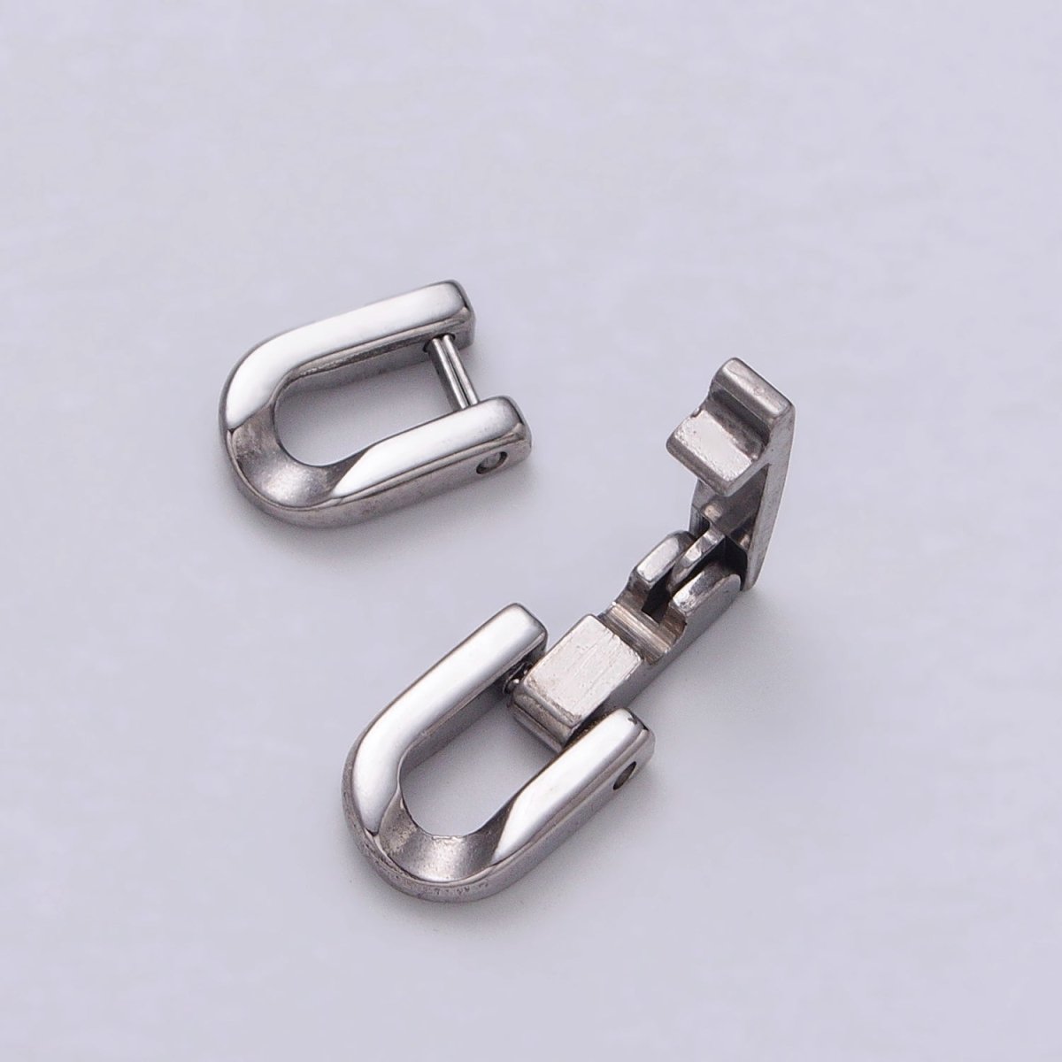 Dainty Stainless Steel Fold Over Clasps Extender Clasp Closure Gold End Caps for Necklace Bracelet Jewelry Component Handmade Supply Z-320 Z-321