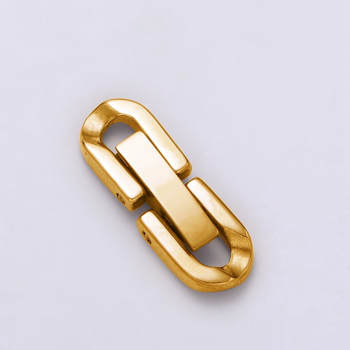 Dainty Stainless Steel Fold Over Clasps Extender Clasp Closure Gold End Caps for Necklace Bracelet Jewelry Component Handmade Supply Z-320 Z-321