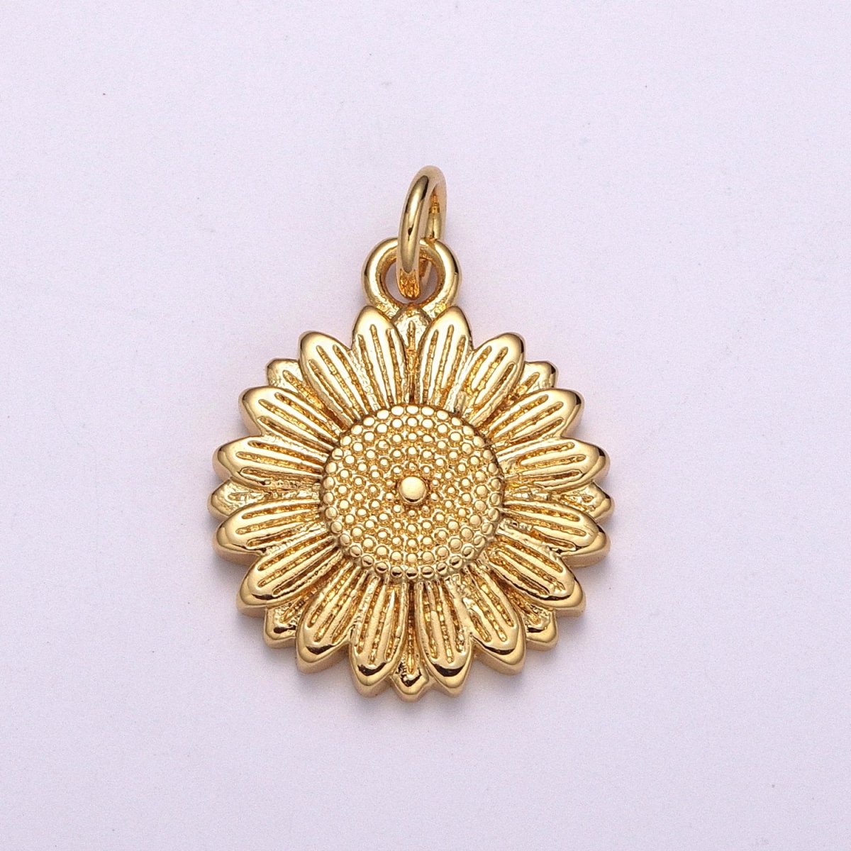 Dainty Sun Flower Charm Gold Plated SunFlower Jewelry Pendant Craft Jewelry Supply E-608