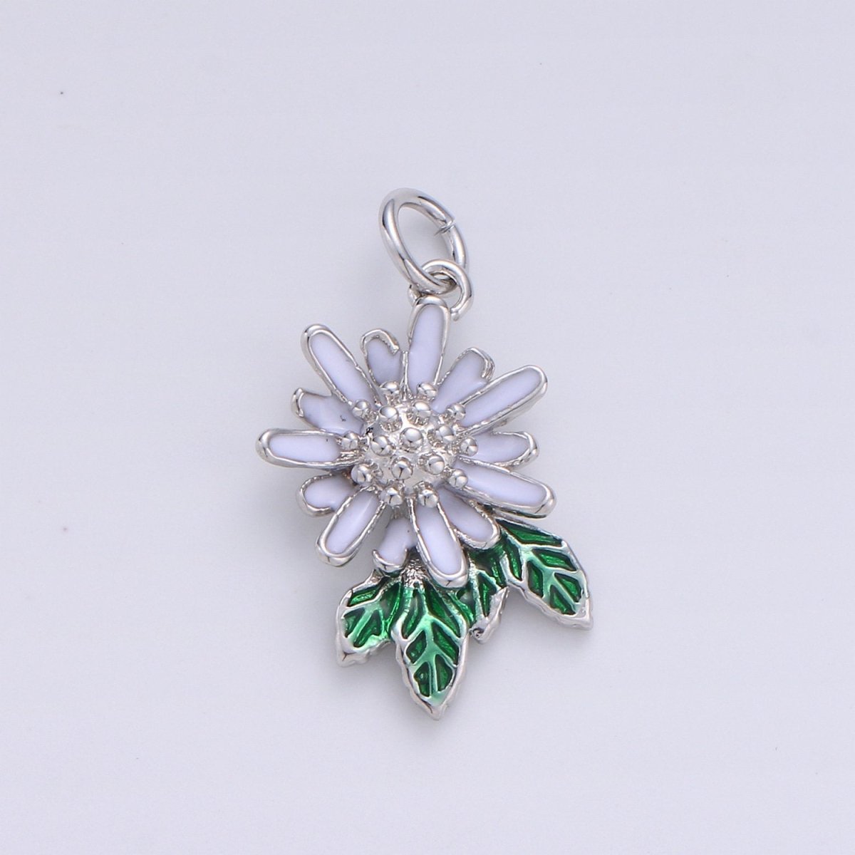Dainty Sun Flower Charms Enamel Gold Plated for Bracelet Necklace Earring Component Summer Jewelry Flower Floral Pendant D-262 D-263